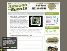 Tablet Screenshot of amazonoutdoorevents.com